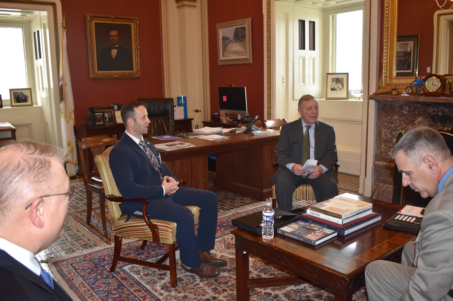 DURBIN MEETS WITH FEDERAL LAW ENFORCEMENT OFFICERS ASSOCIATION
